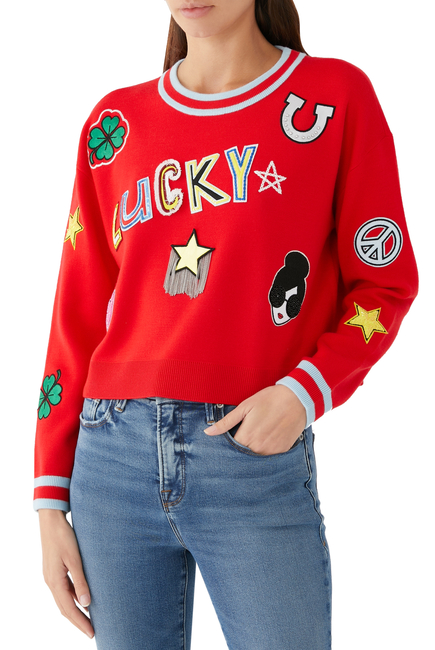 Gleeson Embellished Patch Pullover